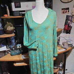 Gudrun Sjöden Green Floral Midi Dress